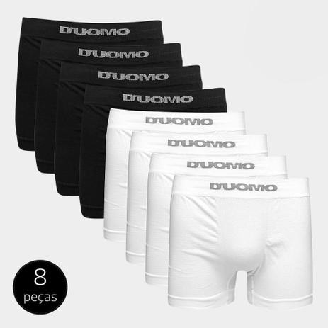 Kit Cueca Boxer Duomo Sem Costura 8 Peças Menor preço em Kit Cueca Boxer Duomo Sem Costura 8 Peças