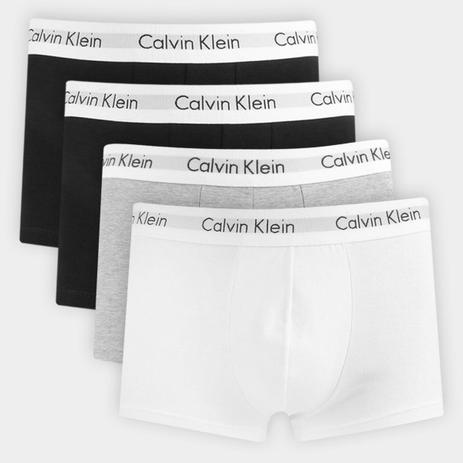 Kit Cueca Calvin Klein Low Rise Trunk - 4 peças