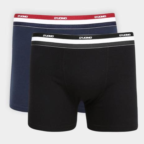 Kit Cuecas Boxer Duomo Cotton 2 Peças Menor preço em Kit Cuecas Boxer Duomo Cotton 2 Peças