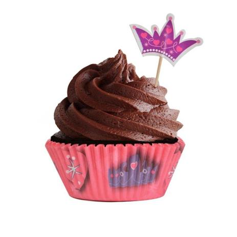 Kit Cupcake Princess c/ 24 unidades - Mago Menor preço em Kit Cupcake Princess c/ 24 unidades - Mago