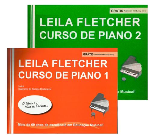 Kit Curso de Piano Leila Fletcher v. 1 e v. 2  Ed. CN (em português) - Mar de livros é boa?