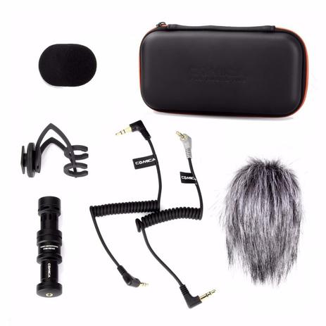Kit CVM-VM10-II COMICA Direcional Condensador Microfones Mic Vídeo Para Câmeras, DJI Osmo, Smartphones - Collorshop é boa?