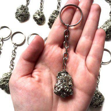 Kit de 3 Chaveiros da Prosperidade Pirita Bruta Natural Atacado - Mandala de Luz Menor preço em Kit de 3 Chaveiros da Prosperidade Pirita Bruta Natural Atacado - Mandala de Luz