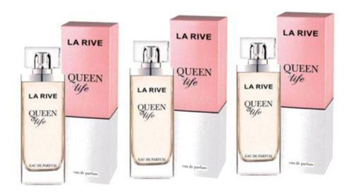 Kit De 3 Perfumes Queen Of Life La Rive Feminino Menor preço em Kit De 3 Perfumes Queen Of Life La Rive Feminino