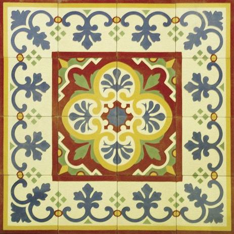Kit De 5 Unidades Do Adesivo Azulejo Ladrilho Hidráulico 30x30-KAL-08 - Lubrano decor Menor preço em Kit De 5 Unidades Do Adesivo Azulejo Ladrilho Hidráulico 30x30-KAL-08 - Lubrano decor