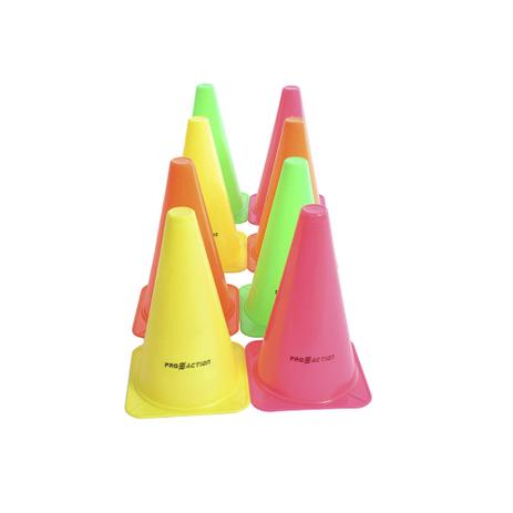 Kit de 8 Cones Agilidade 20,5cm Proaction Menor preço em Kit de 8 Cones Agilidade 20,5cm Proaction
