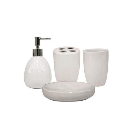 Kit de Acessórios para Banheiro com 4 Peças Branco - Casanova é boa?
