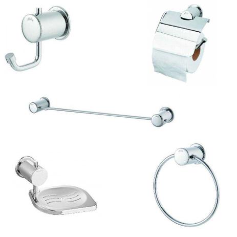Kit de acessorios para banheiro meber domus 501 c 40 cromado Menor preço em Kit de acessorios para banheiro meber domus 501 c 40 cromado