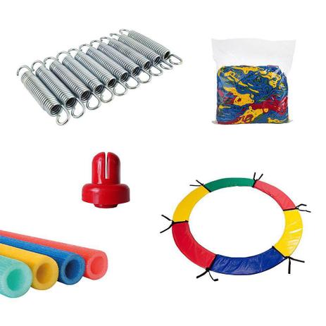 Kit de Acessórios para Reposição Cama Elástica de 2m ChicoPlay Menor preço em Kit de Acessórios para Reposição Cama Elástica de 2m ChicoPlay
