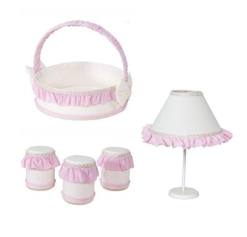 Kit de Acessórios Realeza 05 peças Rosa - Giz de Cor Menor preço em Kit de Acessórios Realeza 05 peças Rosa - Giz de Cor