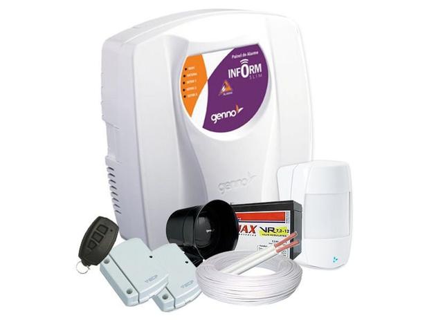 Kit de Alarme 3 Sensores Genno Residencial e Comercial Sem Fio Menor preço em Kit de Alarme 3 Sensores Genno Residencial e Comercial Sem Fio