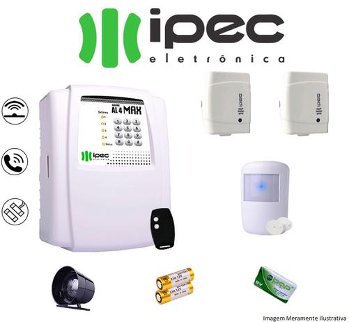 Kit de Alarme Al 4 Residencial IPEC Com 2 Sensores Magnéticos 1 Sensor Infravermelho Sem Fio Menor preço em Kit de Alarme Al 4 Residencial IPEC Com 2 Sensores Magnéticos 1 Sensor Infravermelho Sem Fio