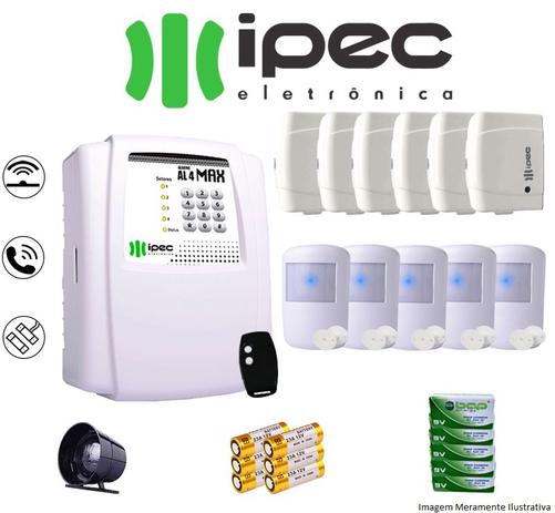 Kit de Alarme Al 4 Residencial IPEC Com 6 Sensores Magnéticos 5 Sensor Infravermelho Sem Fio Menor preço em Kit de Alarme Al 4 Residencial IPEC Com 6 Sensores Magnéticos 5 Sensor Infravermelho Sem Fio