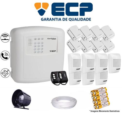 Kit de Alarme Max 4 Residencial Ecp Com 8 Sensores Magnético 7 Sensores Infravermelho S/ Fio C/ Cabo Menor preço em Kit de Alarme Max 4 Residencial Ecp Com 8 Sensores Magnético 7 Sensores Infravermelho S/ Fio C/ Cabo