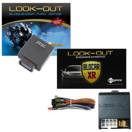 Kit de Alarmes Bloqueador BlocMoto Para Moto + Bloqueador Blocar para Carro - Look out Menor preço em Kit de Alarmes Bloqueador BlocMoto Para Moto + Bloqueador Blocar para Carro - Look out
