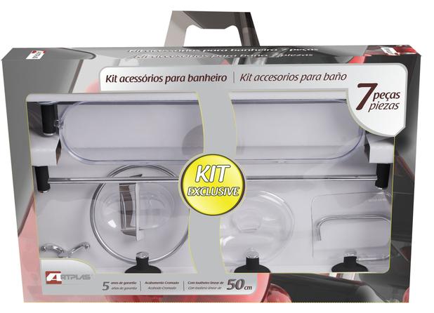 Kit de banheiro Exclusive 7 peças preto - Artplas é boa?