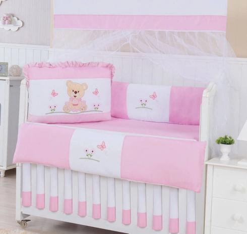 Kit De Berço 10 Peças - Ursinha Borboleta - Mariana baby confecções é boa?