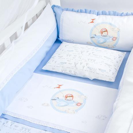 Kit de berço papi baby c/espuma c/ cortinado 08 peças Menor preço em Kit de berço papi baby c/espuma c/ cortinado 08 peças
