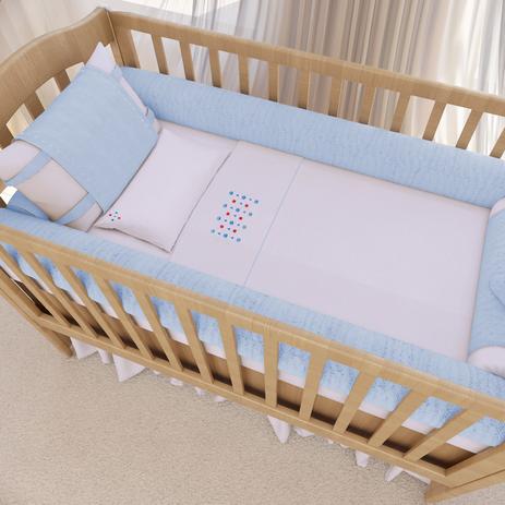 Kit de berço tricot tamanho americano mami 09 peças Menor preço em Kit de berço tricot tamanho americano mami 09 peças