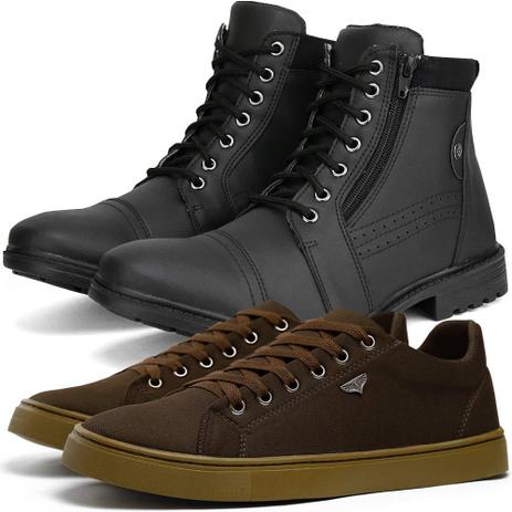 Kit de Bota Coturno Casual e Sapatênis Skateboard - SapatoFran - Outros  Moda e Acessórios - Magazine Luiza