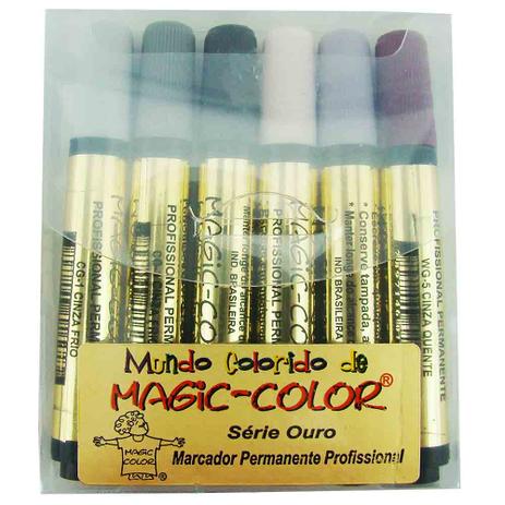 Kit de Canetas Magic Color Profissional com 6 Tons de cinza - Cód. 645-0 - Tinta magica Menor preço em Kit de Canetas Magic Color Profissional com 6 Tons de cinza - Cód. 645-0 - Tinta magica