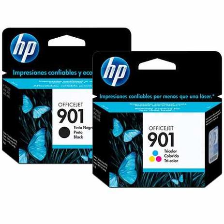 Kit de Cartucho Hp 901 Preto e Colorido Original CC653AB CC656AB J4540 J4550 J4580 J4500 J4660 J4680 Menor preço em Kit de Cartucho Hp 901 Preto e Colorido Original CC653AB CC656AB J4540 J4550 J4580 J4500 J4660 J4680