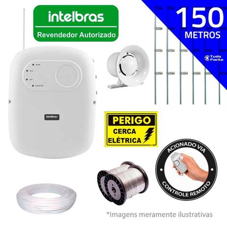 Kit de Cerca Elétrica para 150 metros Central Intelbras Liga/Desliga por Controle Remoto com Haste M + Acessórios Menor preço em Kit de Cerca Elétrica para 150 metros Central Intelbras Liga/Desliga por Controle Remoto com Haste M + Acessórios