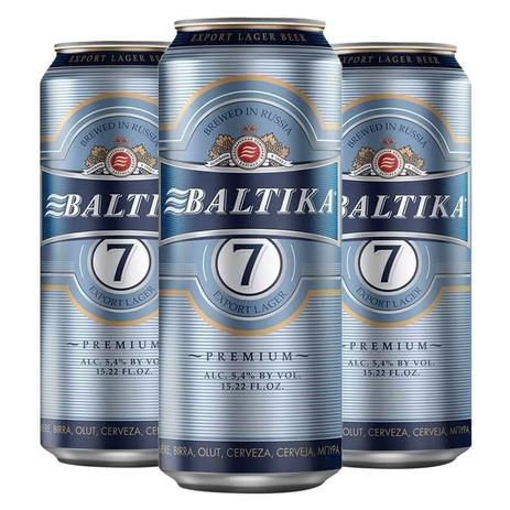 Kit de Cerveja Baltika 7 Lata 450ml - Compre 2 Leve 3 Cervejas Menor preço em Kit de Cerveja Baltika 7 Lata 450ml - Compre 2 Leve 3 Cervejas