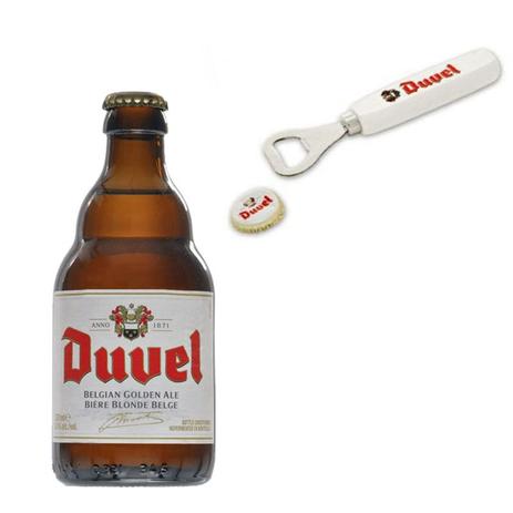Kit de Cerveja Duvel com Abridor em Madeira Gratuito - Duvel moortgat é boa?