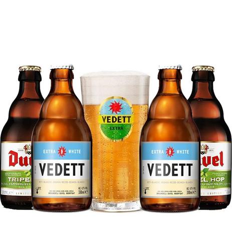 Kit de Cervejas Vedett e Duvel Tripel com Copo Gratuito - Vedett, duvel Menor preço em Kit de Cervejas Vedett e Duvel Tripel com Copo Gratuito - Vedett, duvel