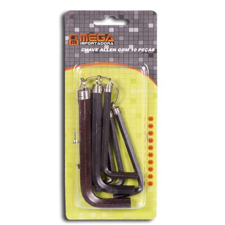 Kit De Chaves Allen Com 10 Peças Em L Mega - Kit bras é boa?