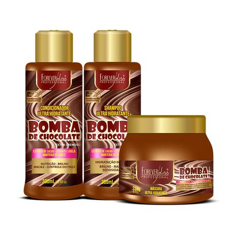 Kit de Chocolate Shampoo Condicionador Máscara Forever Liss é boa?