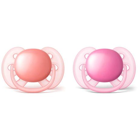 Kit de Chupetas Ultra Soft - 6 à 18 Meses - Rosa - Philips Avent Menor preço em Kit de Chupetas Ultra Soft - 6 à 18 Meses - Rosa - Philips Avent
