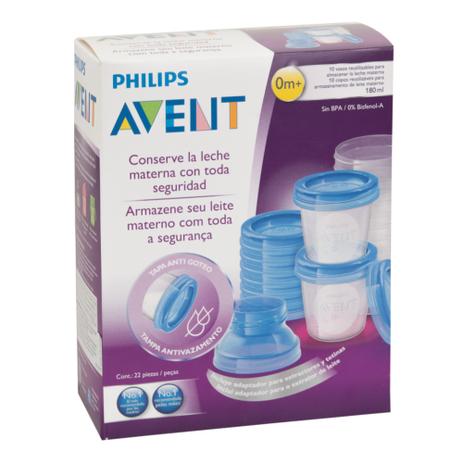 Kit de Copos Para Armazenar Leite - Avent Menor preço em Kit de Copos Para Armazenar Leite - Avent