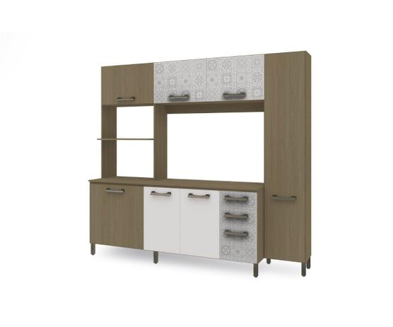 Kit de Cozinha Compacta Kappesberg E780 Nature com Branco Menor preço em Kit de Cozinha Compacta Kappesberg E780 Nature com Branco