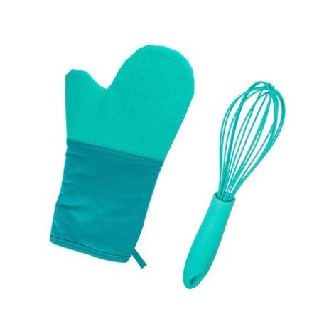 Kit de Cozinha Luva e Batedor Fue Silicone Verde 2 peças - WECK Menor preço em Kit de Cozinha Luva e Batedor Fue Silicone Verde 2 peças - WECK
