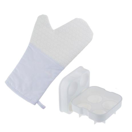 Kit de Cozinha Luva e Forma de Gelo Esfera Silicone 2 peças - Weck Menor preço em Kit de Cozinha Luva e Forma de Gelo Esfera Silicone 2 peças - Weck