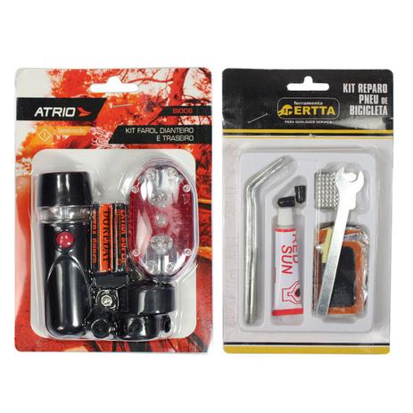Kit De Emergência Para Bicicleta Com Reparo E Sinalizador - ATRIO Menor preço em Kit De Emergência Para Bicicleta Com Reparo E Sinalizador - ATRIO
