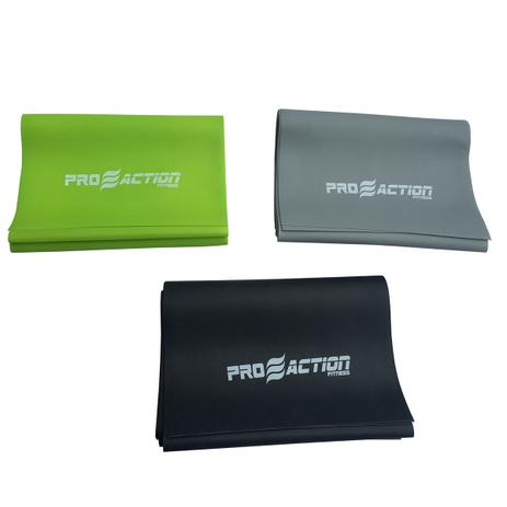 Kit De Faixas Elásticas Tpe Band Com 3 Níveis De Resistência - Proaction Menor preço em Kit De Faixas Elásticas Tpe Band Com 3 Níveis De Resistência - Proaction