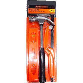 Kit de Ferramentas 3 Peças Casa e Escritório BD80292 Black Decker Menor preço em Kit de Ferramentas 3 Peças Casa e Escritório BD80292 Black Decker