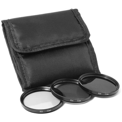 Kit De Filtro Nd2 + Nd4 + Nd8 + Case 55mm Nikon Sony Canon - Rise Menor preço em Kit De Filtro Nd2 + Nd4 + Nd8 + Case 55mm Nikon Sony Canon - Rise