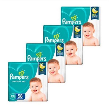 Kit de Fraldas Pampers XG Confort Sec Super - 232 Unidades é boa?