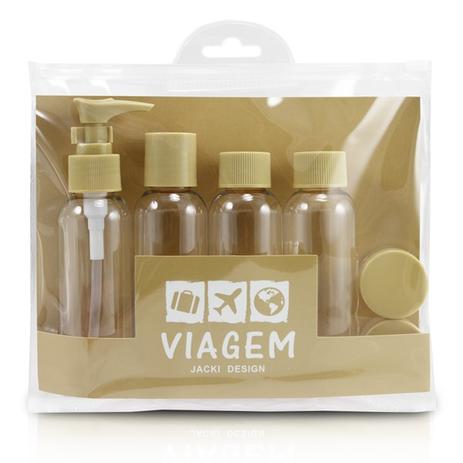 Kit de Frascos para Viagem de 7 Peças - Jacki design Menor preço em Kit de Frascos para Viagem de 7 Peças - Jacki design