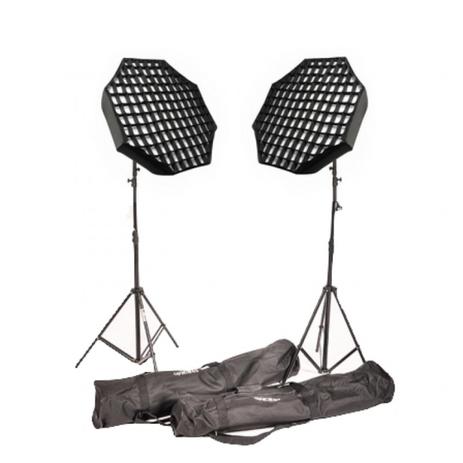 Kit de Iluminação Ágata III com Softbox Octogonal e Grid 110V - Greika KIT-AGATA III Menor preço em Kit de Iluminação Ágata III com Softbox Octogonal e Grid 110V - Greika KIT-AGATA III