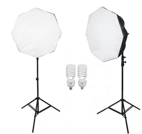 Kit de iluminação para Estúdio Fotográfico com 2 Octabox de 70cm e Lâmpada de 135w - Worldview Menor preço em Kit de iluminação para Estúdio Fotográfico com 2 Octabox de 70cm e Lâmpada de 135w - Worldview