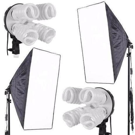 Kit de Iluminação SoftBox 50x70 - Pk-SB03 495w 220v - Greika Menor preço em Kit de Iluminação SoftBox 50x70 - Pk-SB03 495w 220v - Greika