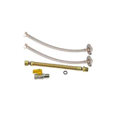 Kit de Instalação para Aquecedor a Gás Dn15 1/2”X30cm - Gtres Menor preço em Kit de Instalação para Aquecedor a Gás Dn15 1/2”X30cm - Gtres