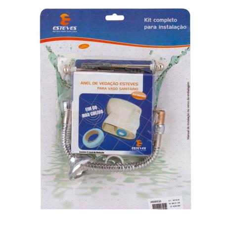 Kit de instalação para bacia de caixa acoplada Esteves Menor preço em Kit de instalação para bacia de caixa acoplada Esteves