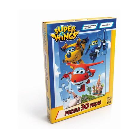 Kit de Jogos - Super Wings - Quebra-Cabeças - 60 e 30 Peças - Grow Menor preço em Kit de Jogos - Super Wings - Quebra-Cabeças - 60 e 30 Peças - Grow