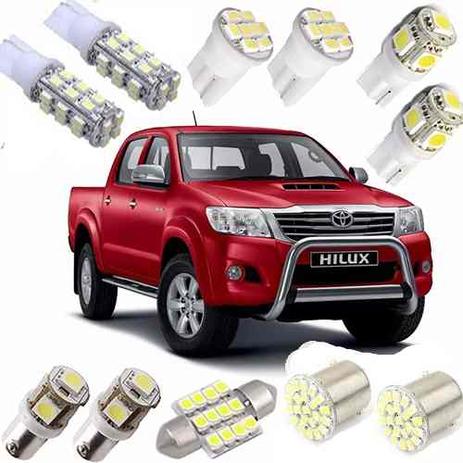 Kit de Lampadas Branca Xenon Led Hilux Luz Pingo Teto Ré - Mfl Menor preço em Kit de Lampadas Branca Xenon Led Hilux Luz Pingo Teto Ré - Mfl